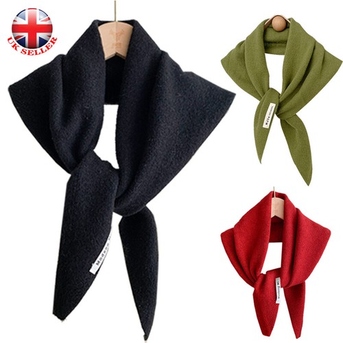 Wool knitted triangular - wool, scarf