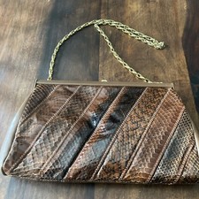 Vintage 1970's Jane Shilton leather snakeskin bag