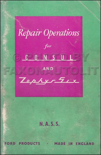 Ford consul zephyr repair - zephyr,