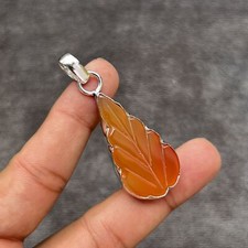 Carved Carnelian Gemstone 925