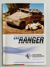 Universal Engineering Ranger 6x6 Armoured Vehicle Sales Literature Brochure