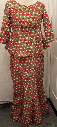 African print skirt suit - suit, &