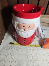 CANDLE WARMERS SANTA CLAUS CHRISTMAS ELECTRIC FRAGRANCE TART WARMER NEW