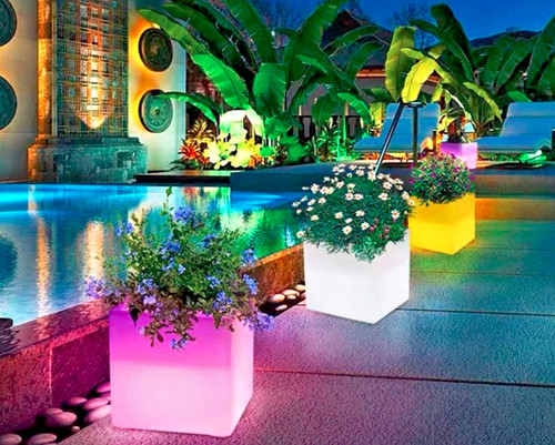 Led garden plant - led, pot