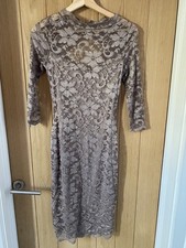 Amy Childs Bodycon Brown Lace