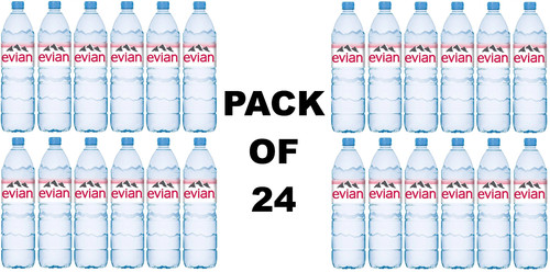 Evian water bottle - evian,