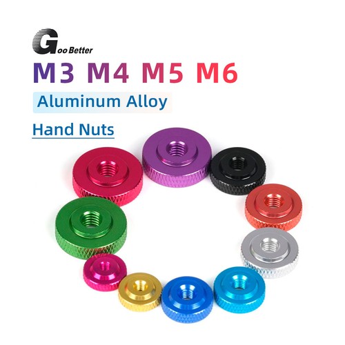 Knurled thumb nut aluminum - thumb,