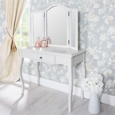 White Dressing Table French Vanity Table with Drawer Bedroom Furniture ROMANCE