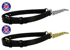 leather half choke dog collars