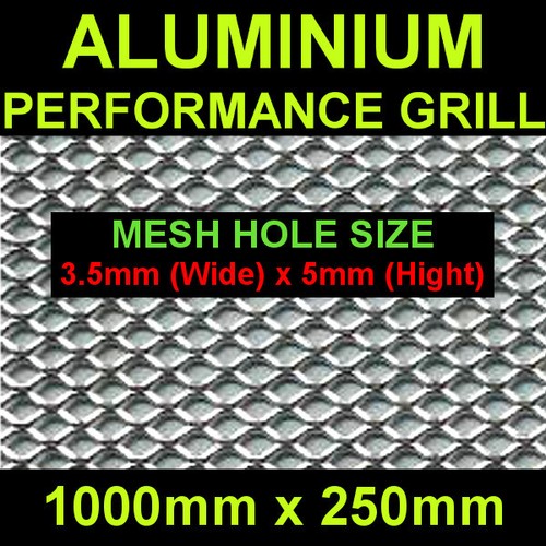 Silver mesh grill aluminium - silver,