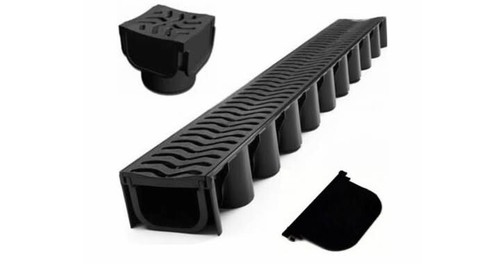 Shallow channel drain - shallow,