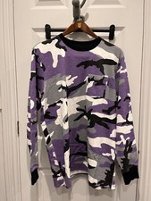 Supreme Purple Camo Jumper
