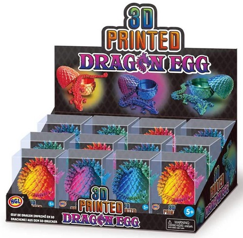 Printed dragon egg with - dragon,