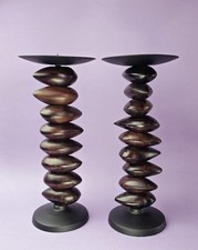 Pair Wooden Bead /Seed And