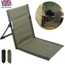 Portable Folding Beach Chair Lightweight Camping Floor Chair with Storage Bag UK