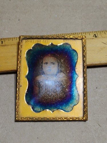 Antique daguerreotype girl - of,
