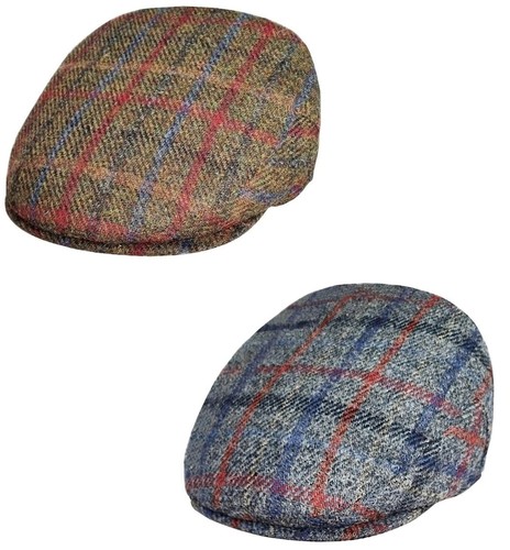 Harris tweed flat cap - tweed, country