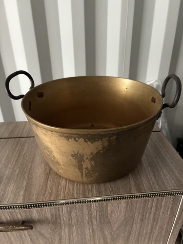 Victorian brass jam pan - victorian,