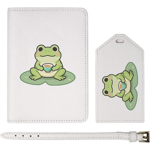 Cute frog with tea - 'cute,
