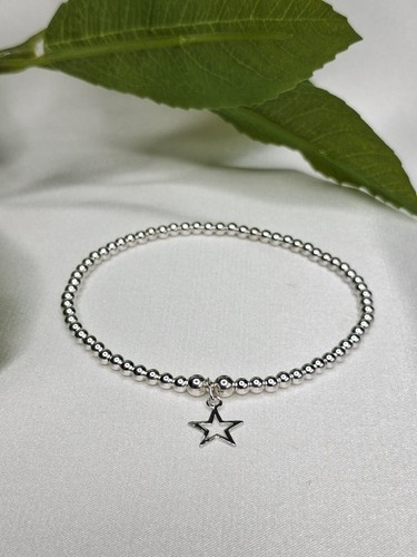 Sterling silver bead - silver,