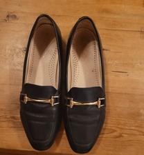 Gabor Navy  Leather Loafer
