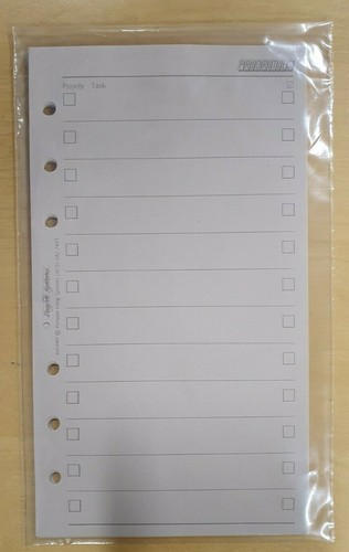 Filofax personal inserts from