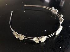 Bridesmaid Princess Communion Crystal Butterfly Tiara Crown Hair Band new