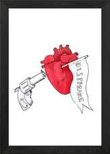 SHOOT ME DISPARAME Framed Wall
