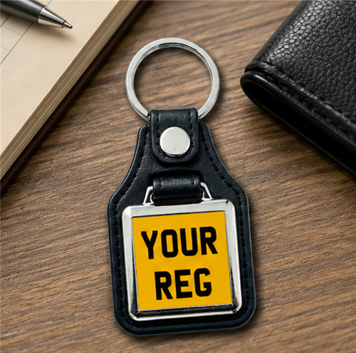 Number plate keyring - number,