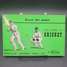 The Laws of Cricket Marylebone