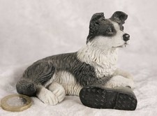 Border Collie and welly boot Ornament by Regency Fine Arts pedigree dog breed