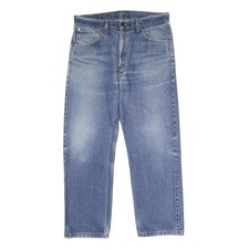 LEVI'S 521 02 Mens Jeans Blue Regular Straight Denim Medium W34 L28 Classic Fit