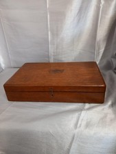 Vintage 2 Layer Wooden Cutlery Box (Empty)