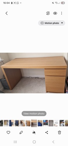 Ikea malm oak veneer - ikea, office