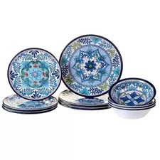 12-Piece Melamine Dinnerware