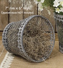 NEW Embossed Trim Wire Planter