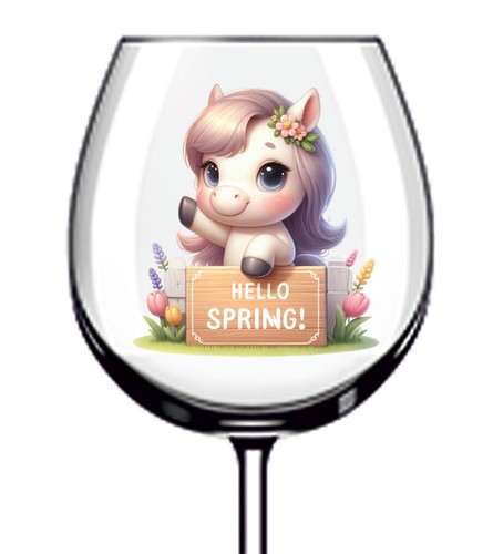 12x hello spring - hello, horse