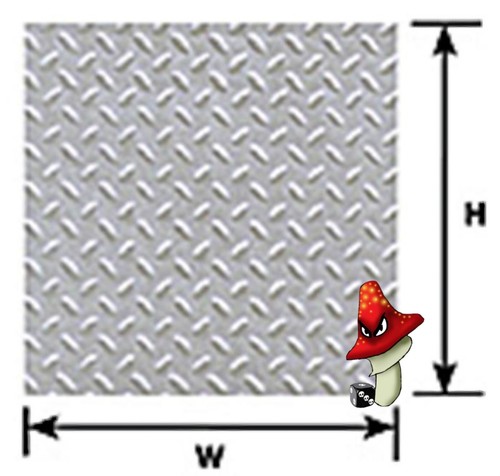 Plastruct diamond plate - 1, x