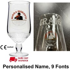 Engraved Birra Moretti Pint