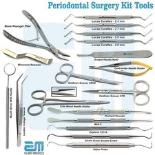 Dental Oral Micro Periodontal Gum Surgery Kit Implant Tools Surgical Instrument