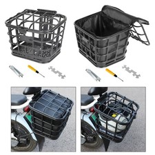 Electric Bike Basket ABS with Lid for Picnic Shopping Electric Bike