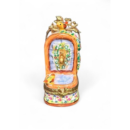 Vintage floral bird fountain - vintage,