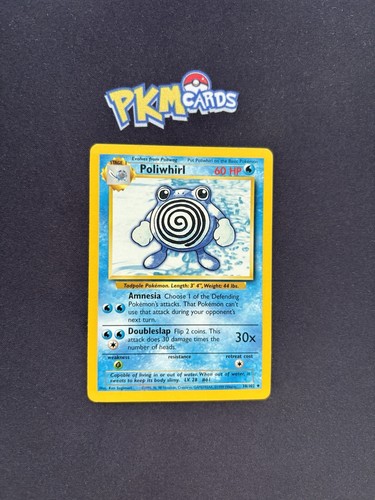 Pokémon tcg poliwhirl base - pokémon,