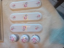 3 Vintage Floral Ceramic
