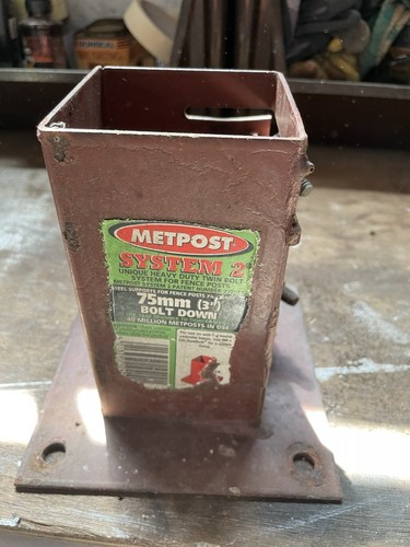 Fence post support bolt down - fence,