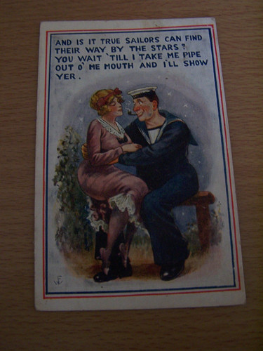 Comedy postcard true sailors - postcard,