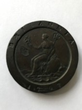 1797 George III Cartwheel Two Pence Coin Defaced