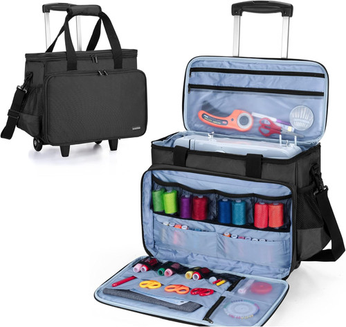 Rolling sewing machine case - rolling,