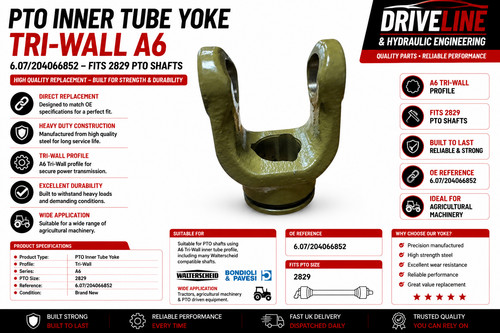 Pto inner tube yoke tri - pto,