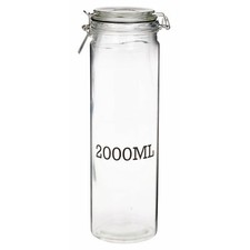 Large Glass Storage Jar With